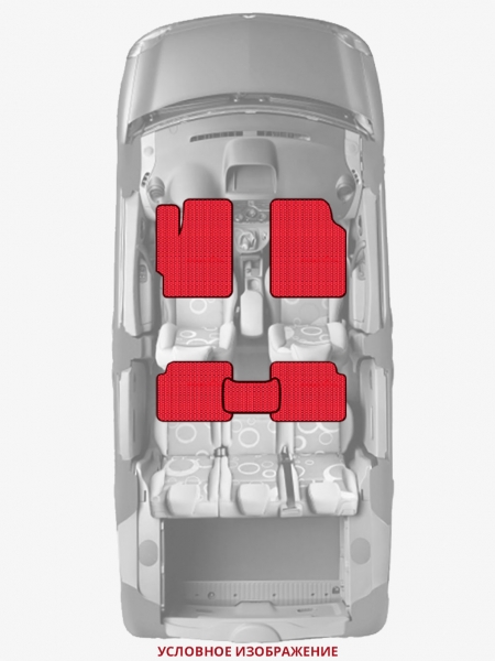 ЭВА коврики «Queen Lux» стандарт для Honda Civic Type R (5G)